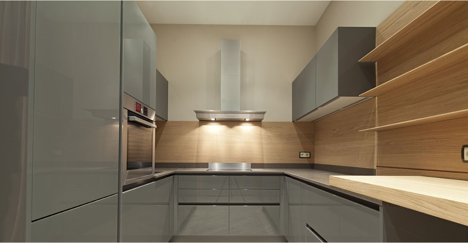 Acrylic Finish Kitchen Design